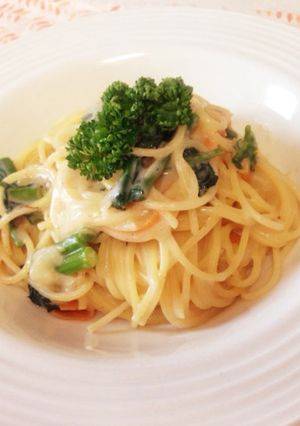 シチューの素でクリームパスタ-レシピのメイン写真