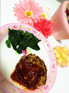 じゅわぁ〜と肉汁溢れる簡単ハンバーグ-レシピのメイン写真