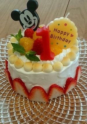 １歳バースデーケーキ-レシピのメイン写真