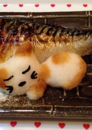 大根おろしアート❤︎子ねこちゃん２♪-レシピのメイン写真