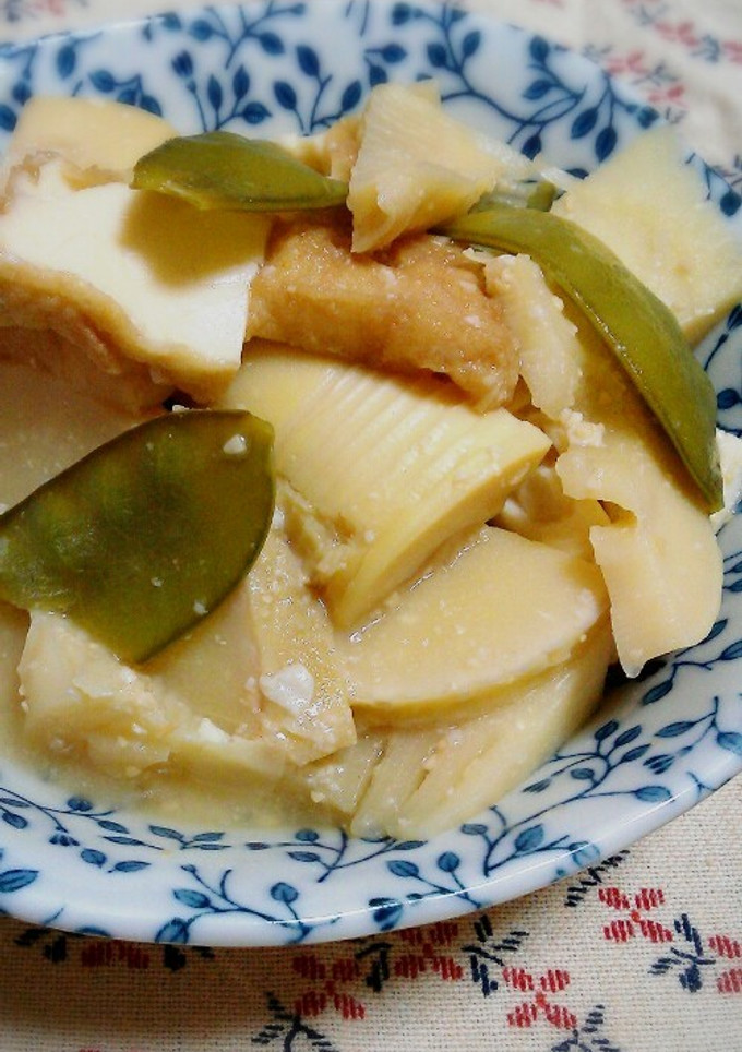 (筍と厚揚げの味噌煮)-レシピのメイン写真