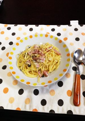 キノコとベーコンのクリームパスタ-レシピのメイン写真