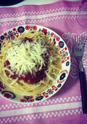 麺にソースがよく絡む！簡単ミートパスタ-レシピのメイン写真