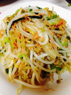 アミエビとキャベツともやしの炒めもの-レシピのメイン写真