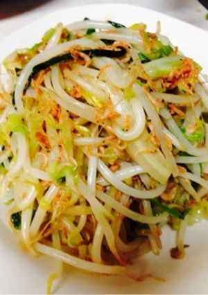 アミエビとキャベツともやしの炒めもの-レシピのメイン写真