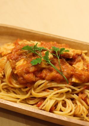 チキンのトマトクリームパスタ-レシピのメイン写真