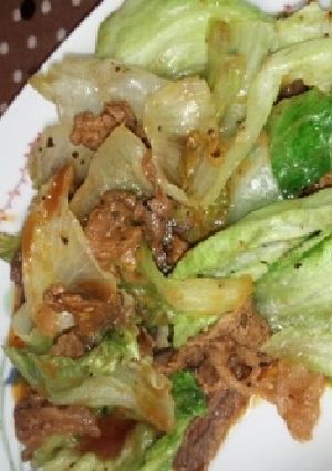 肉とレタスの黄金の味炒め-レシピのメイン写真