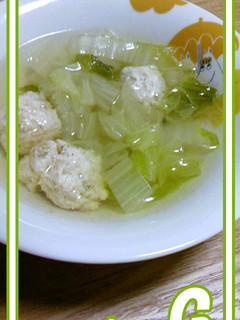 ●あっさり美味☆白菜と鶏団子の塩スープ●-レシピのメイン写真