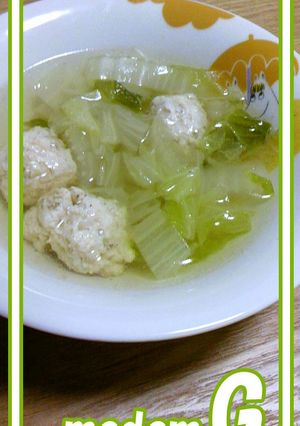 ●あっさり美味☆白菜と鶏団子の塩スープ●-レシピのメイン写真