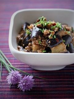 とろけるナスとひき肉のチリソース炒め-レシピのメイン写真