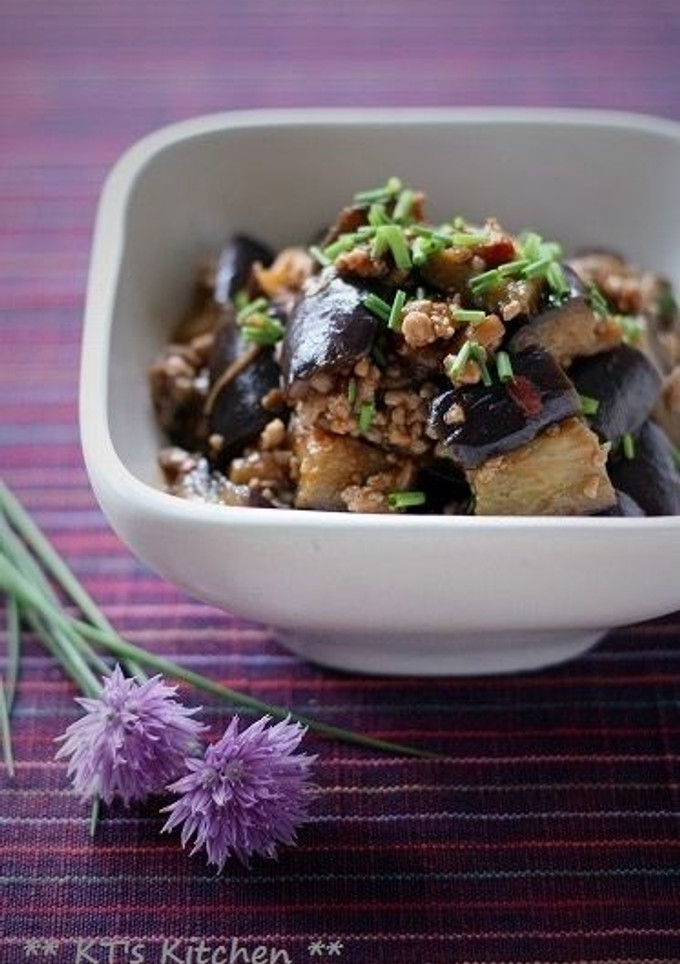 とろけるナスとひき肉のチリソース炒め-レシピのメイン写真