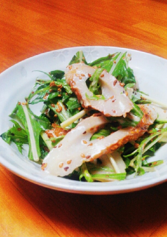 ちくわと水菜の和え物-レシピのメイン写真