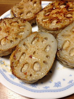 レンコンの肉はさみ焼き-レシピのメイン写真