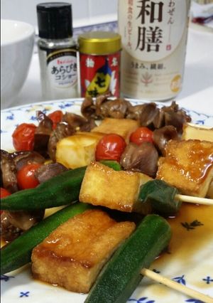 なんちゃって砂肝の焼鳥&野菜焼♡-レシピのメイン写真