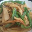 じゃがいもと竹輪とピーマンのカレー炒め