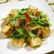 小松菜と厚揚げのタイ風炒め