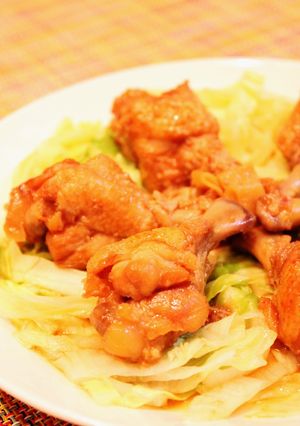 圧力鍋使用☆ほろほろ～手羽元黒酢煮☆-レシピのメイン写真