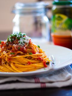 ミートソーススパゲティ-レシピのメイン写真