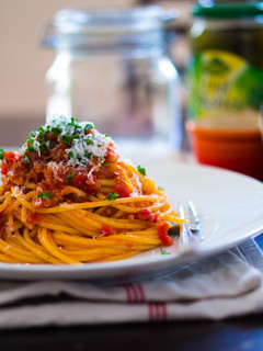 ミートソーススパゲティ-レシピのメイン写真