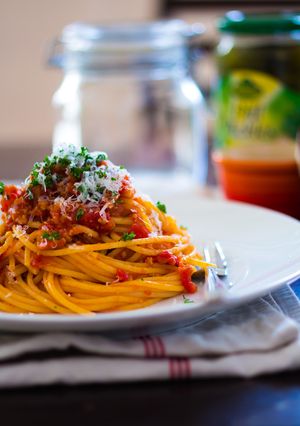 ミートソーススパゲティ-レシピのメイン写真