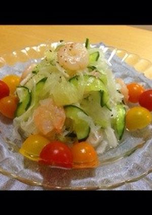 新玉•グレープフルーツマリネサラダ-レシピのメイン写真