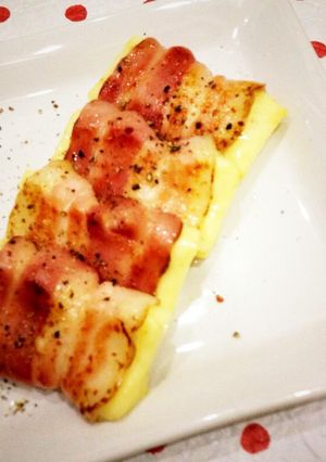 巻いて焼くだけ！チーズのベーコン巻き-レシピのメイン写真