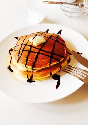 簡単♪ HMなしのホットケーキ♡-レシピのメイン写真