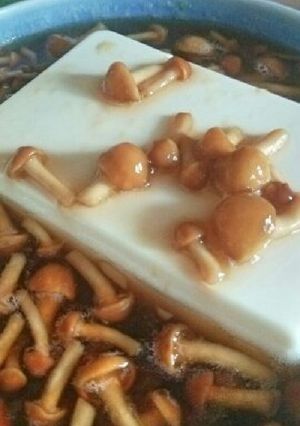 なめこ冷奴-レシピのメイン写真