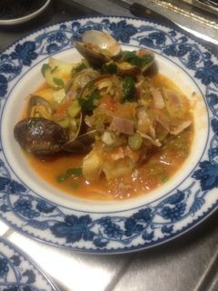 白身魚とアサリのベーコン・トマト煮-レシピのメイン写真