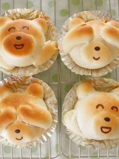 クマちゃんパンで♪いないいないばぁ!-レシピのメイン写真