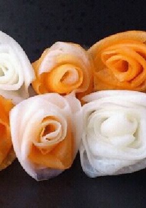 おせち料理ちらし寿司に☆紅白なますの薔薇-レシピのメイン写真