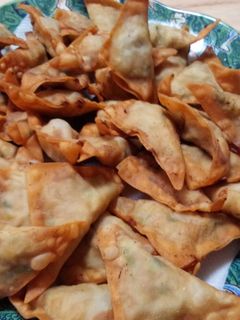 パリパリ!ワンタンの皮で揚げ餃子☆-レシピのメイン写真