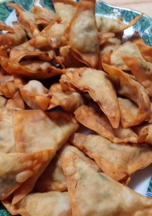 パリパリ！ワンタンの皮で揚げ餃子☆-レシピのメイン写真