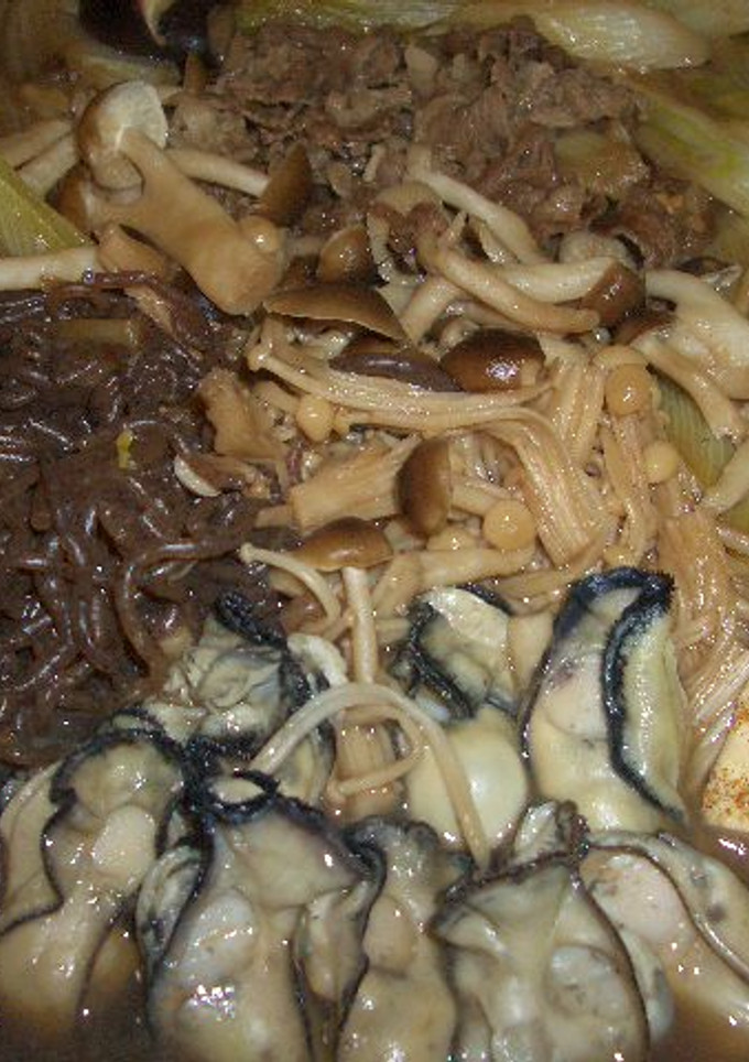 牡蠣のすき焼き-レシピのメイン写真