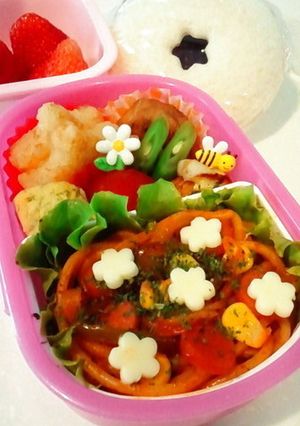 幼稚園お弁当＊ナポリタンとランチパック-レシピのメイン写真