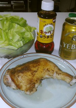 丸亀名物　骨付き鶏　ビールが美味い！-レシピのメイン写真