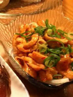 お酒のお供に♡鶏皮のピリ辛漬け-レシピのメイン写真