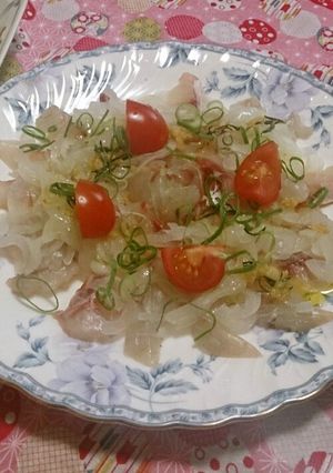 鯛のカルパッチョ-レシピのメイン写真