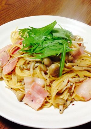 キノコとベーコンの和風スパゲティ-レシピのメイン写真