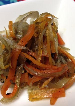 ごぼうとにんじんのきんぴら☆ココナツ風味-レシピのメイン写真