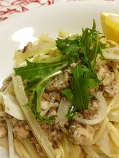 サバ水煮缶でシンプル+さっぱり系パスタ-レシピのメイン写真