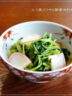 あと一品@三つ葉と蒲鉾のワサビ酢醤油和え-レシピのメイン写真