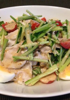 シャキシャキ水菜のサラダうどん☆-レシピのメイン写真