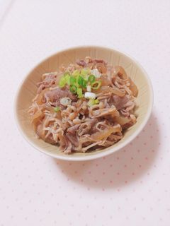 ヘルシーに❀美味しい牛丼-レシピのメイン写真