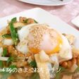 油揚げと葱と納豆の和え物