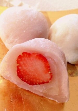 レンジで簡単！和菓子屋のいちご大福-レシピのメイン写真
