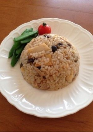玄米きのこガーリックバターライス-レシピのメイン写真