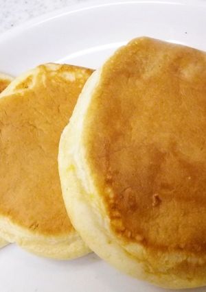 簡単 ふわふわパンケーキ 砂糖不使用!!-レシピのメイン写真