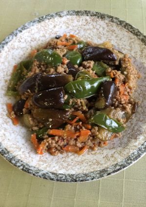《昔風》ナスと挽肉の油味噌炒め-レシピのメイン写真