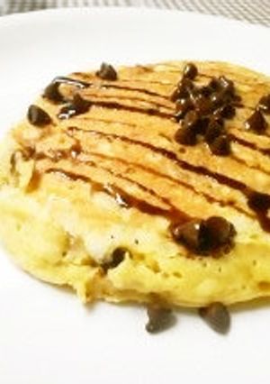 チョコチップバナナパンケーキ☆モチっと-レシピのメイン写真